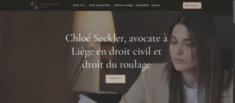 Chloé Seckler, avocate à Liège